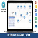 Network Diagram Excel gratis en premium templates