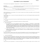 Equipment Lease Agreement gratis en premium templates