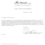 Construction Work Recommendation Letter gratis en premium templates