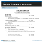 Volunteer Receptionist gratis en premium templates