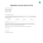 Friendly Collection Letter Sample gratis en premium templates