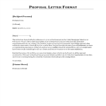 Proposal Letter Format gratis en premium templates