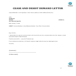 Cease and Desist Letter sample gratis en premium templates