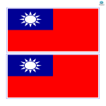 Taiwan Flag gratis en premium templates