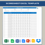 Baseball Score Sheet gratis en premium templates