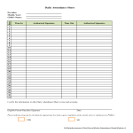 Vorschaubild der VorlageDaily Attendance Sign In Sheet