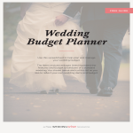 Printable Wedding Budget Planner gratis en premium templates
