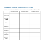 Distribution Channel Assessment Worksheet gratis en premium templates