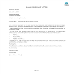 Bank Complaint Letter gratis en premium templates