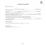 template topic preview image Affidavit Of Domicile template