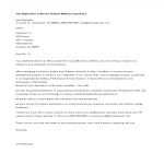 Job Application Letter For Student Without Experience gratis en premium templates