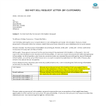 CCPA Do Not Sell Personal Information Letter gratis en premium templates