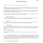image Mediation Contract Template