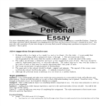 Personal Essay gratis en premium templates