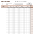 Attendance Tracking Excel Format gratis en premium templates