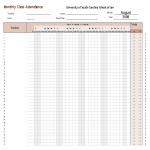 template topic preview image Attendance Tracking Excel Format