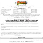 Printable Race Registration Form per Class gratis en premium templates