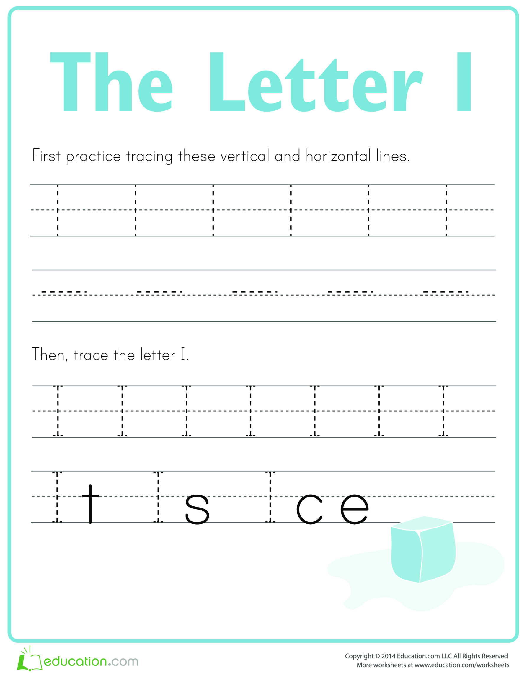 template topic preview image Learn to write letter I