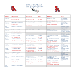 Spring Break Schedule gratis en premium templates