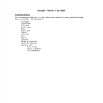 template topic preview image Vehicle Checklist Word