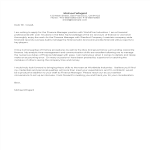 Finance Manager Job Application Letter gratis en premium templates