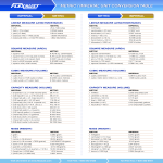 Metric Liquid Measurement Chart gratis en premium templates