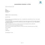 Engineering Farewell Letters gratis en premium templates