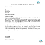 Hotel Operations Manager Cover Letter gratis en premium templates