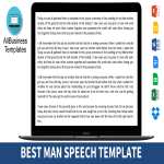 Best Man Speech gratis en premium templates