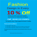 Fashion Discount Voucher gratis en premium templates