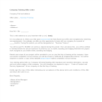 template topic preview image Company Training Offer Letter