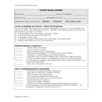 Child Care Employee Evaluation Form gratis en premium templates