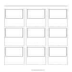 Storyboard 3x3 gratis en premium templates