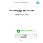 Third Party Risk Management Standard gratis en premium templates