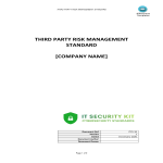 Vorschaubild der VorlageThird Party Risk Management Standard