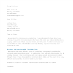 template topic preview image Executive Post Interview Thank You Letter