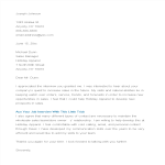 Executive Post Interview Thank You Letter gratis en premium templates