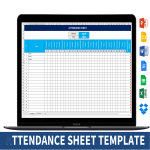 Vorschaubild des Vorlagenthemas Attendance Sheet