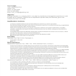 Maintenance Supervisor Resume gratis en premium templates