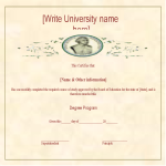 template topic preview image University Degree Certificate