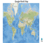 Google World Map Outline gratis en premium templates