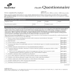 Health Questionnaire gratis en premium templates