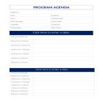 template topic preview image Program Agenda