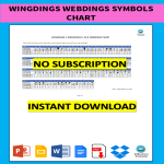 Wingdings Webdings Symbols chart gratis en premium templates