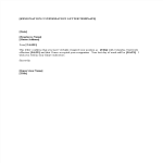 Employee Resignation Confirmation Letter gratis en premium templates