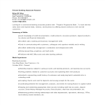 Private Banking Associate Resume gratis en premium templates