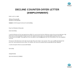 Decline Counter Offer Letter template gratis en premium templates
