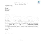 template preview imageLeave Letter Template