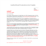 Landlord Rental Termination Letter gratis en premium templates