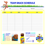 Team Snack Schedule gratis en premium templates